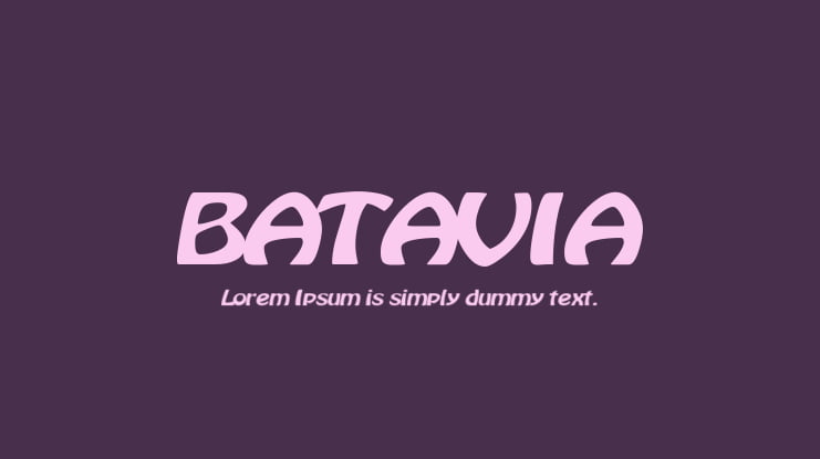 BATAVIA Font