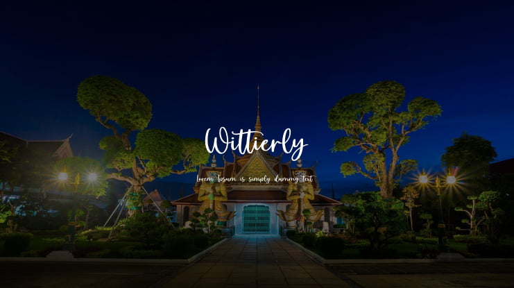 Wittierly Font