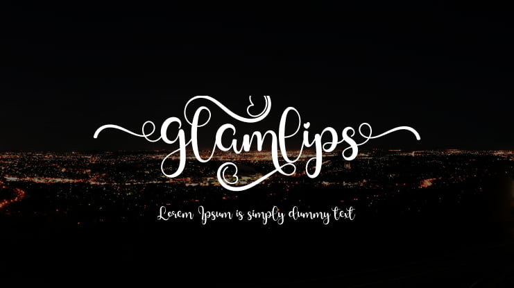 Glamlips Font