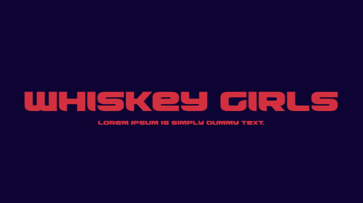 Whiskey Girls Font Family