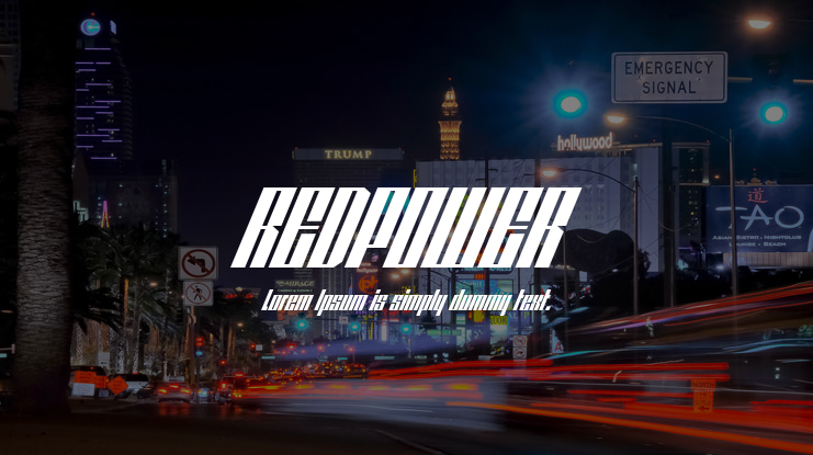 REDPOWER Font