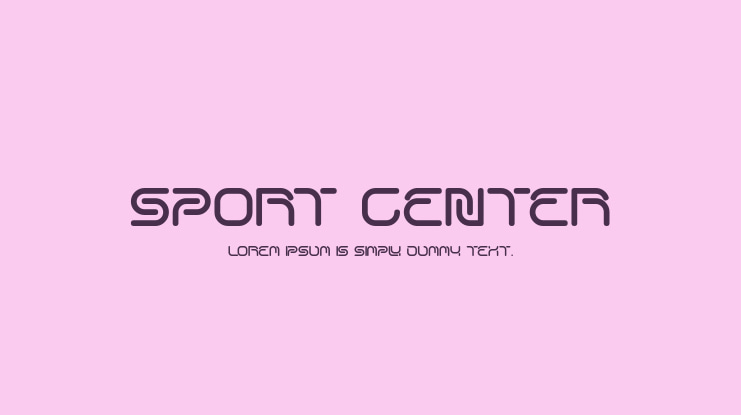SPORT CENTER Font