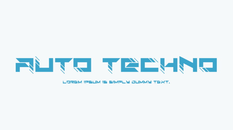 Auto Techno Font Family