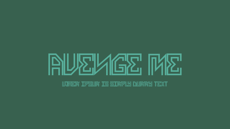 Avenge Me Font