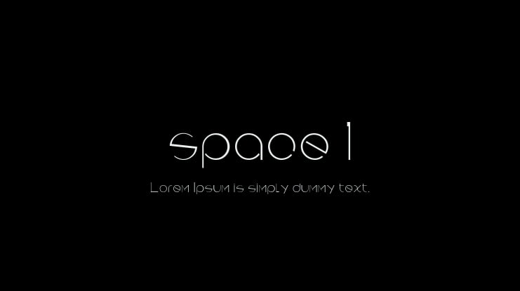 space 1 Font