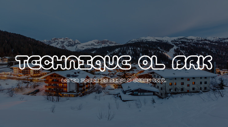 Technique OL BRK Font Family