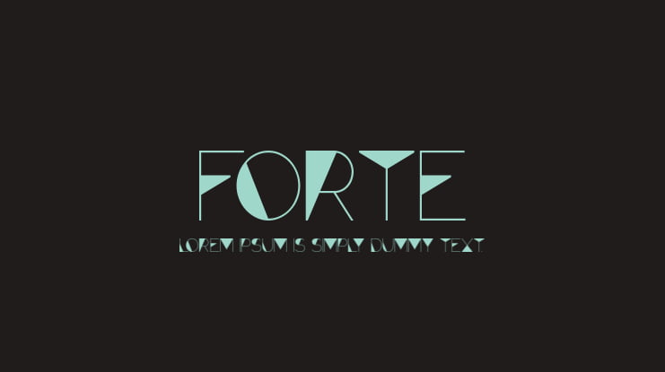 Forte Font Family