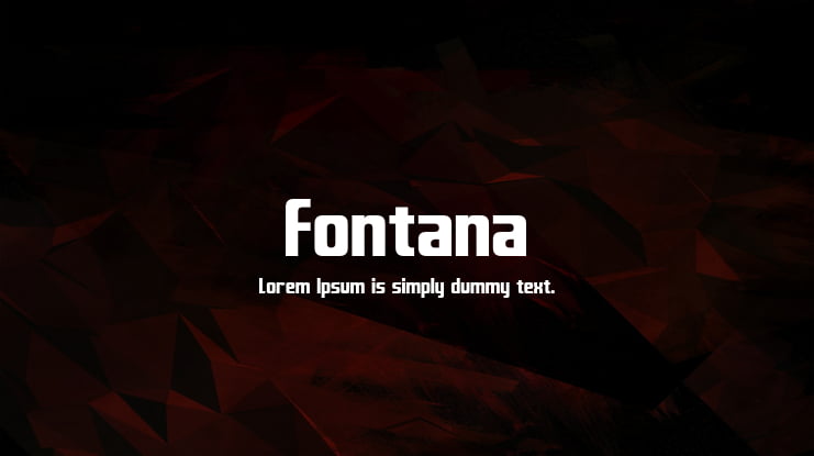 Fontana Font Family