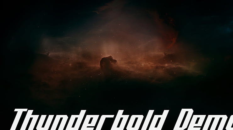 Thunderbold Demo Font
