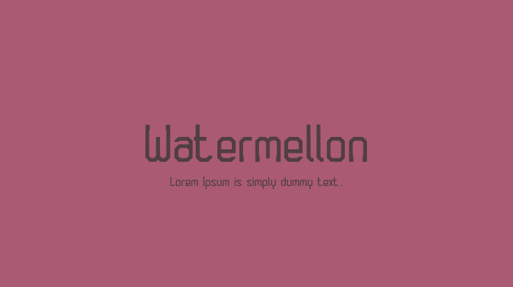 Watermellon Font