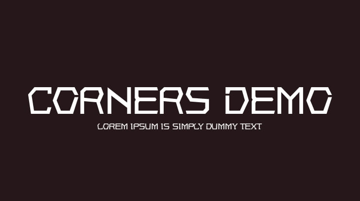Corners Demo Font