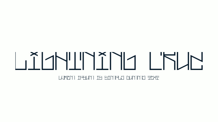 Lightning Cruz Font
