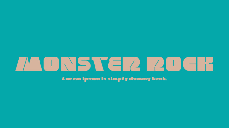 MONSTER ROCK Font Family