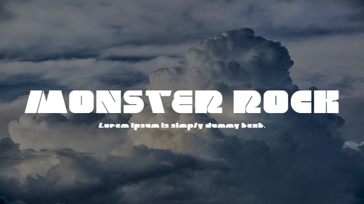MONSTER ROCK Font Family