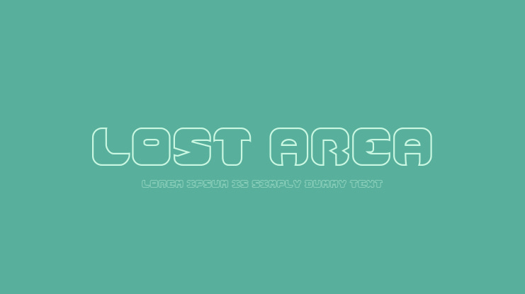 Lost Area Font