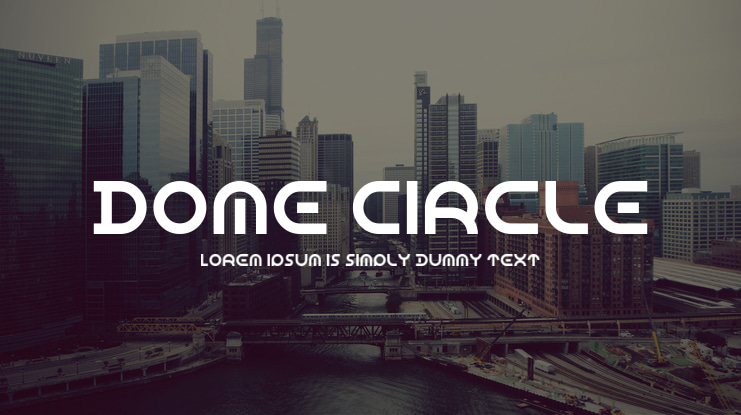 Dome Circle Font