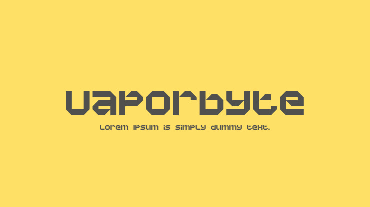 Vaporbyte Font Family