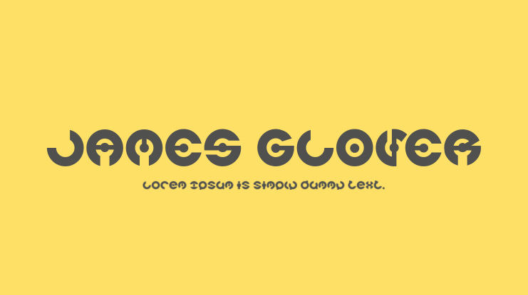 JAMES GLOVER Font Family