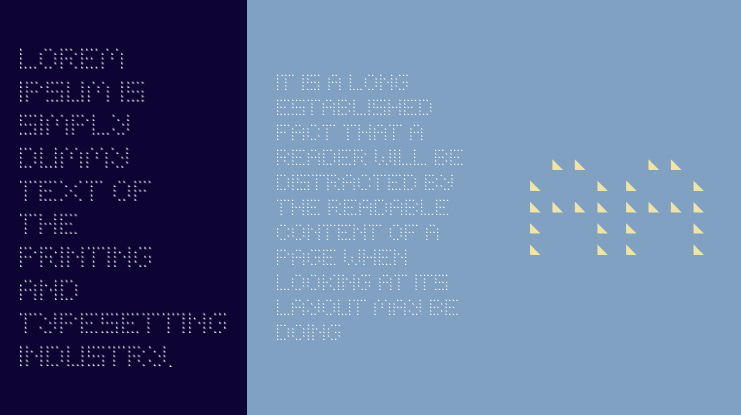 BOODAS DREIECKE Font