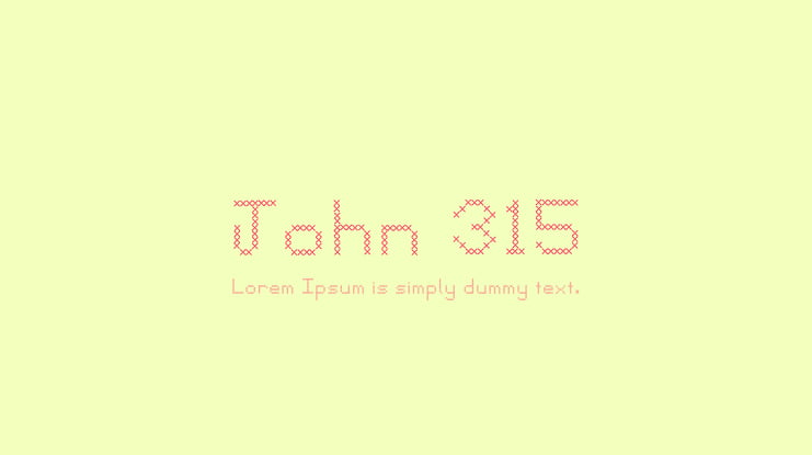 John 315 Font