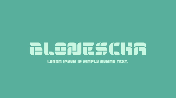 BLONESCHA Font