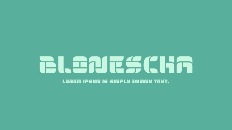 BLONESCHA Font