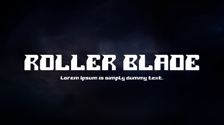 ROLLER BLADE Font Family