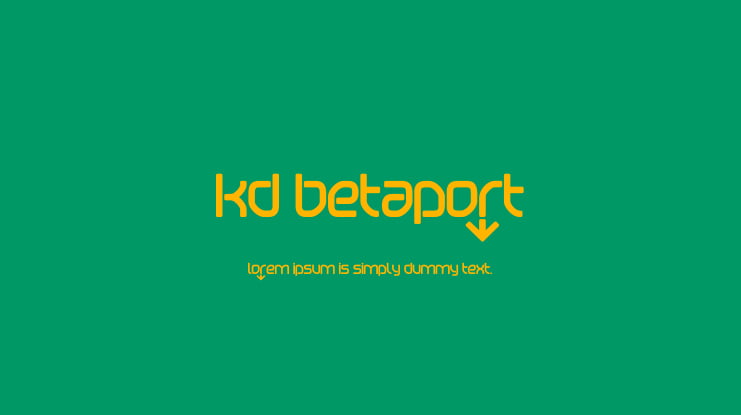 KD Betaport Font