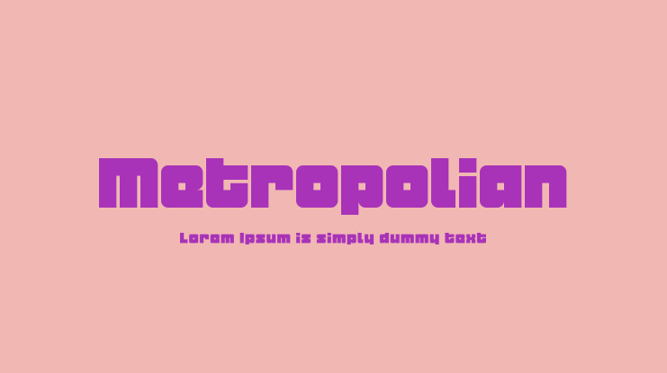 Metropolian Font