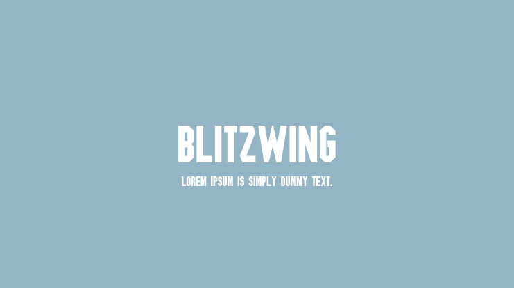 Blitzwing Font Family