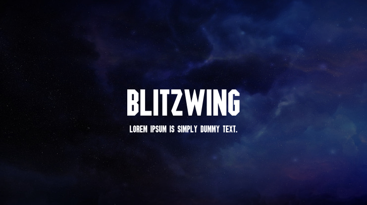 Blitzwing Font Family