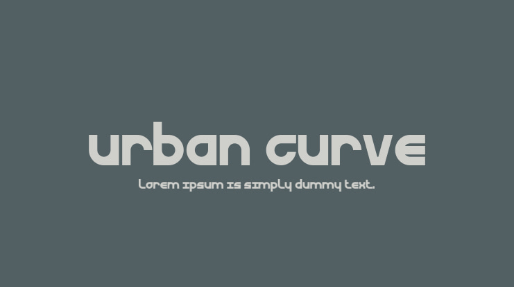 Urban Curve Font