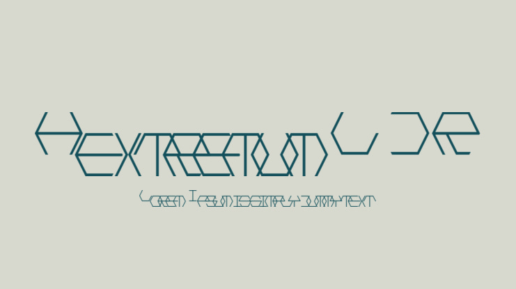 Hextremum LDR Font