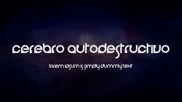 cerebro autodestructivo Font Family