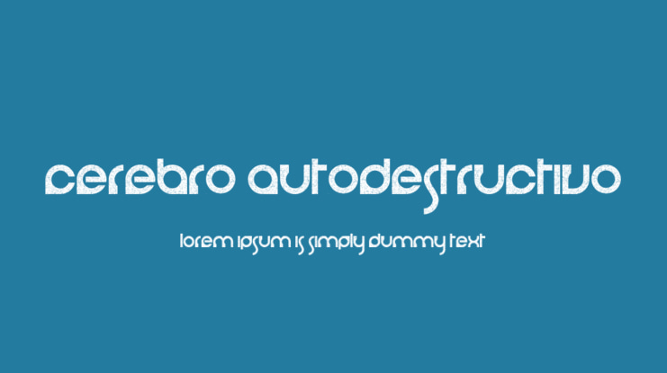 cerebro autodestructivo Font Family
