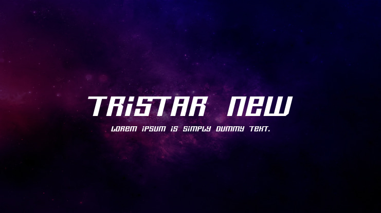 Tristar New Font