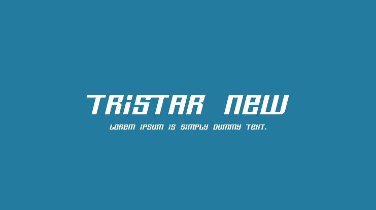 Tristar New Font