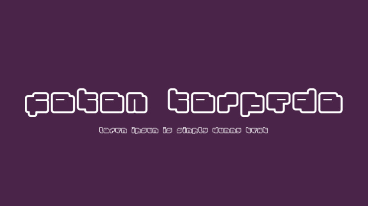 foton torpedo Font