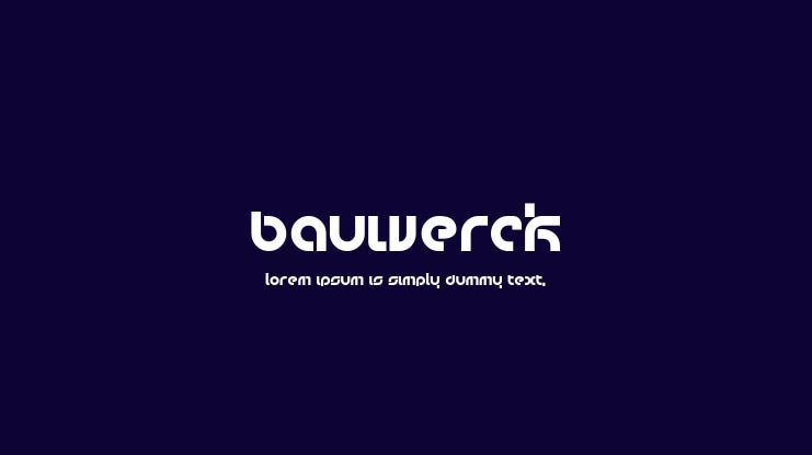 bauwerck Font
