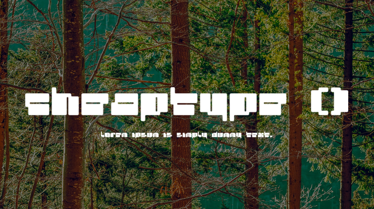 cheaptype () Font Family