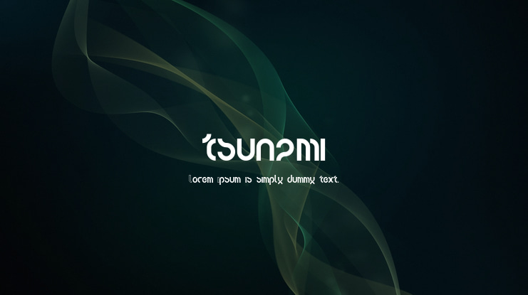tsunami Font