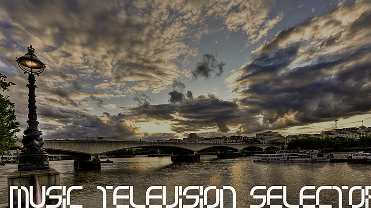 music television selector Font