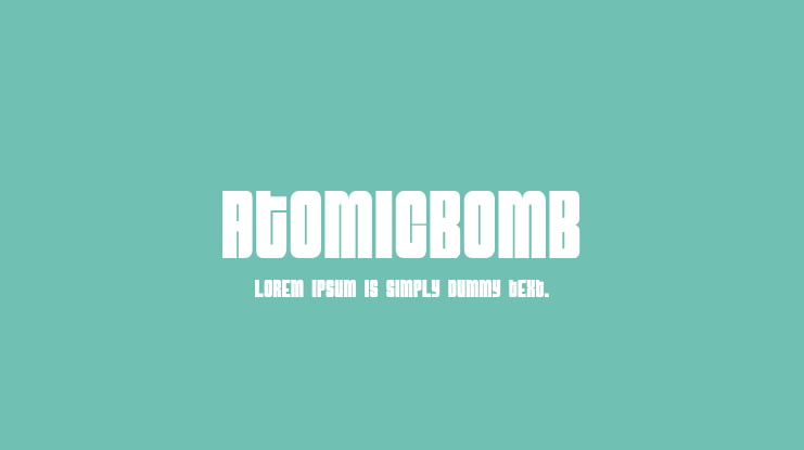 AtomicBomb Font