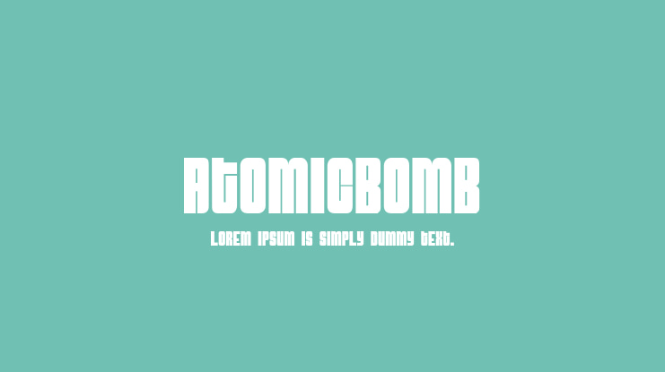 AtomicBomb Font