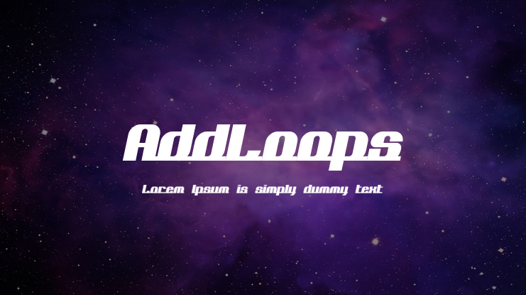 AddLoops Font Family