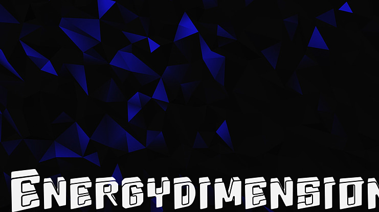 Energydimension Font