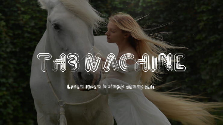 TH3 MACHINE Font