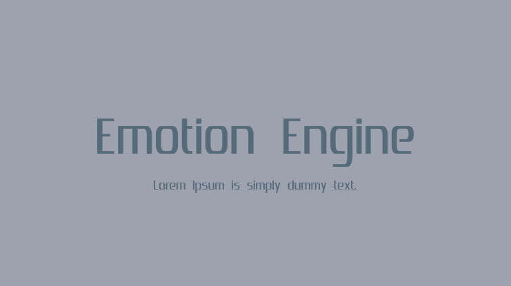 Emotion Engine Font Family