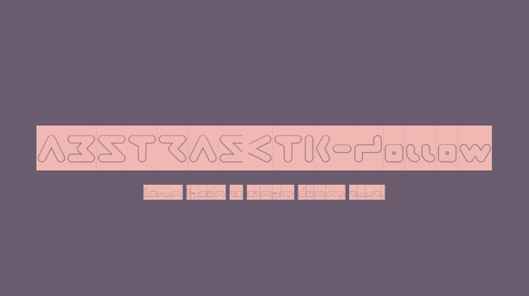ABSTRASCTIK-Hollow Font Family