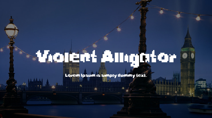 Violent Alligator Font